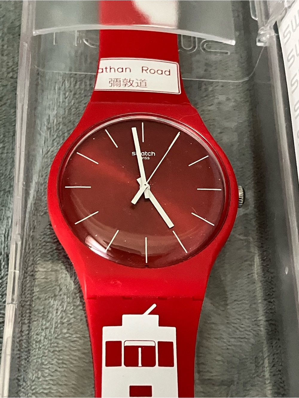 Swatch Watch New Gent Flower Bay Destination 2017 Hong Kong SUOZ232 RARE - Picture 3 of 12